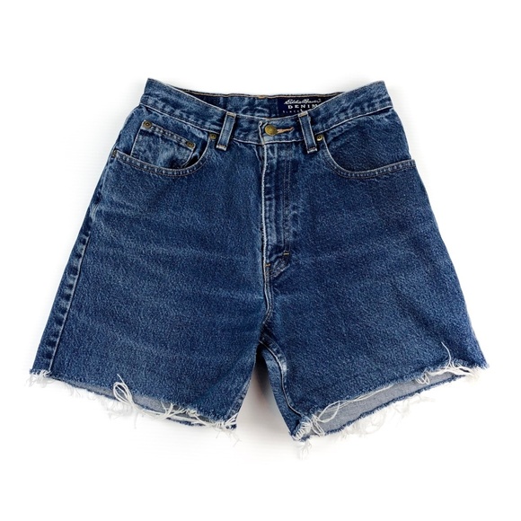 Eddie Bauer Pants - Vintage Eddie Bauer Denim Shorts Size 6 Womens